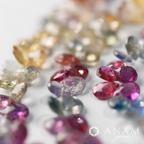 タンザニア産】【約10cm】マルチカラー ウンバサファイア ペア