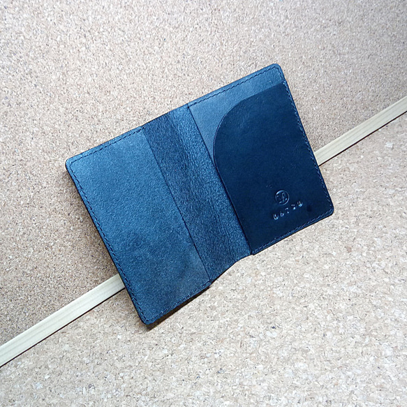 パスポートケース カバー 本革 ヌメ革 サドルレザー PWBH3 9枚目の画像