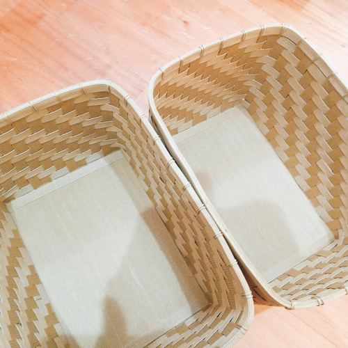 かごのサイズオーダー 【 網代編み】 収納かご 洗面所 新築 かごのサイズオーダー 【 網代編み】 収納かご 洗面所 新築