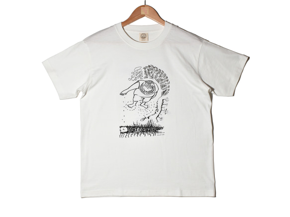 「inochiikiru」オーガニックコットンTシャツ(半袖)ホワイト　Mサイズ 2枚目の画像