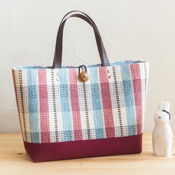 ハワイアンキルト◆トートバッグ◆ハイビスカス◆プルメリア◆ハンドメイド ハワイアンキルト◇トートバッグ◇ハイビスカス&プルメリア