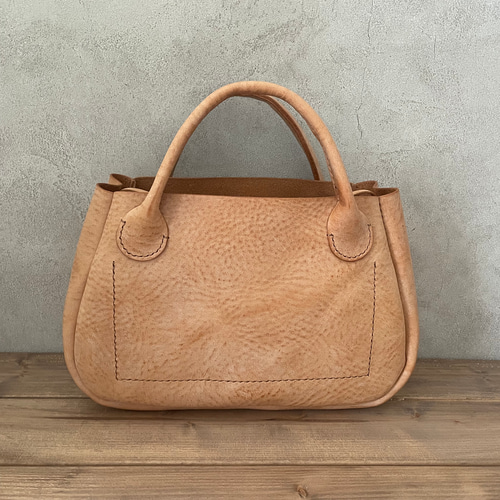イタリアンレザー バッグ] 本革 ぷっくりトート バッグ[Coco