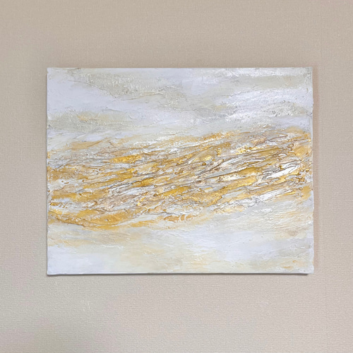 オーダーアート>The Hill/ 抽象画 (F6) /アート/モダン/ホワイト