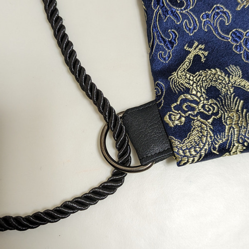 ビギナークリエイター価格】オリエンタル ドラゴン柄 ナップサック