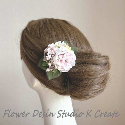 オーダーメイド♡ナチュラルカラー ニコちゃん♡ベビーヘアクリップ