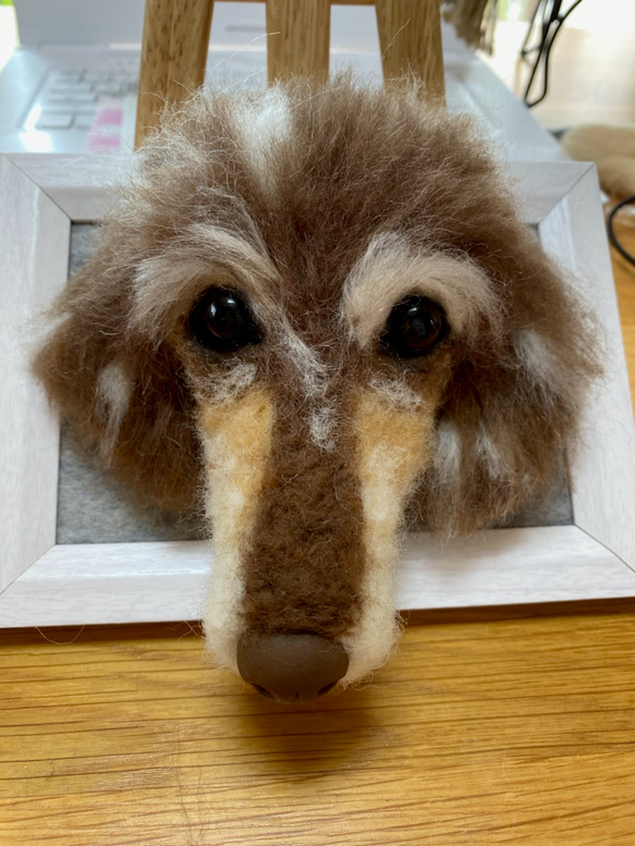 愛犬ちゃんのそっくりなリアルなペット人形をお作りします！　羊毛フェルト　犬　オーダー　ぬいぐるみ　愛犬　　ペット　リアル 7枚目の画像