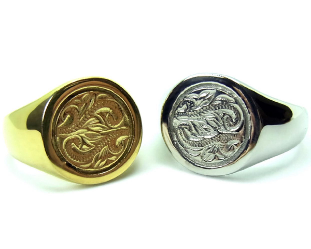 ハワイアンジュエリー　太 リング　ユニセックス　メンズ　ピンキー　ステンレスリング　贈り物