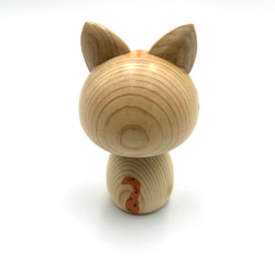 猫こけし　（木目）インテリア　手のひらサイズ　木製 4枚目の画像