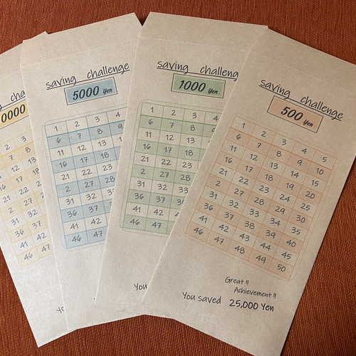 ✳︎デザインオーダー用✳︎ 積立 封筒 貯金 book 家計簿 支出管理 長