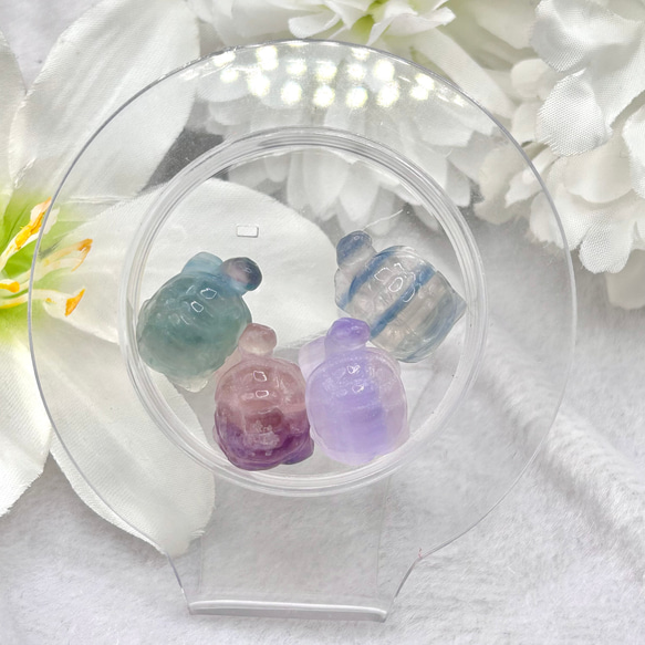 ★AAA級★天然フローライト(蛍石)龍亀置物YTB85F8/260F23D ☆AAA級☆天然フローライト(蛍石)龍亀置物YTB85F8/260F23D