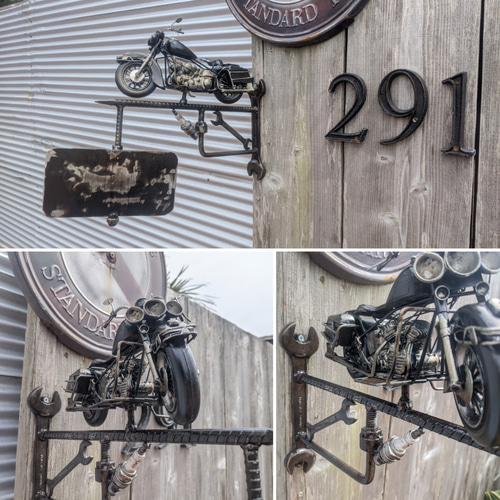 アメリカンガレージ 表札 番地 サインボード ハーレーダビッドソン