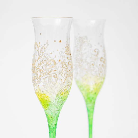 Grappa glass ( Spring green ) 2枚目の画像