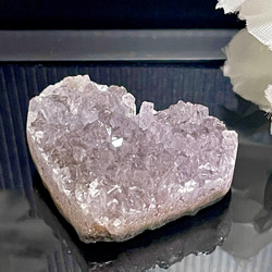 天然石　クラスター　アメジスト　ミニ　ハート　34.5ｍｍ　ピンクアメジスト　天然石インテリア　原石 3枚目の画像