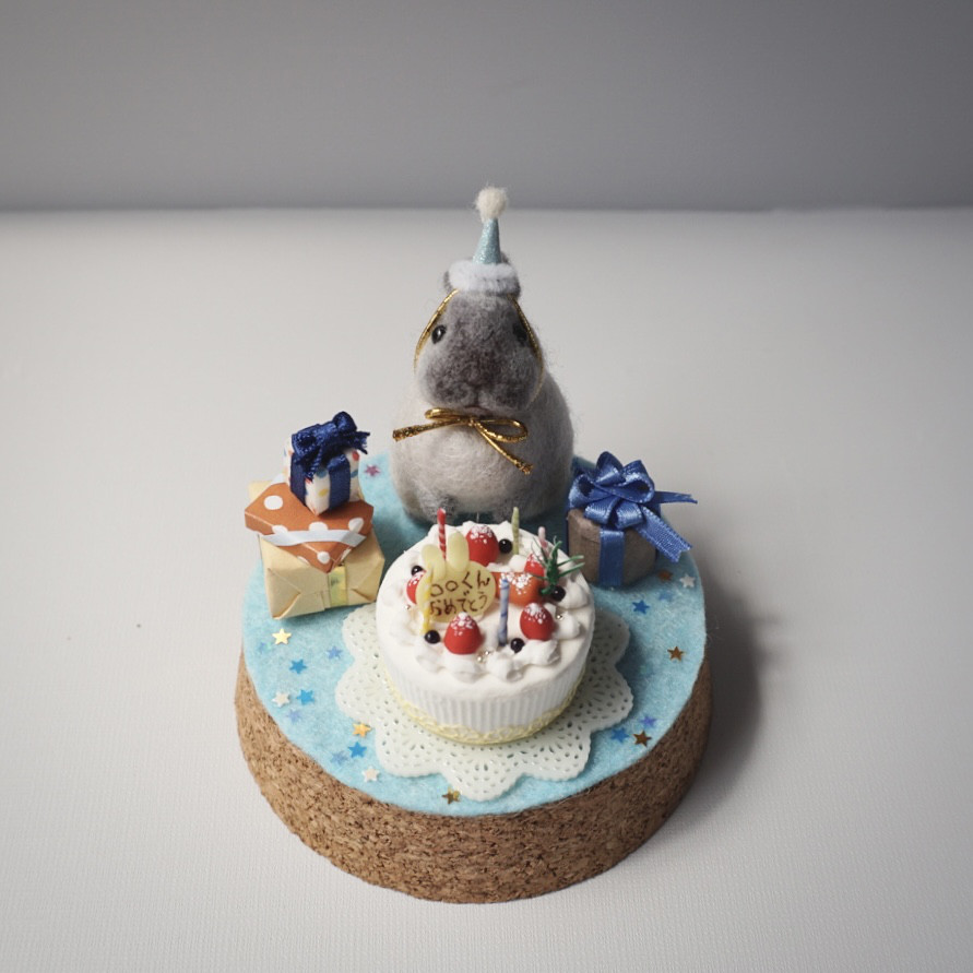 わんわんフォトスタンド✩︎羊毛フェルト