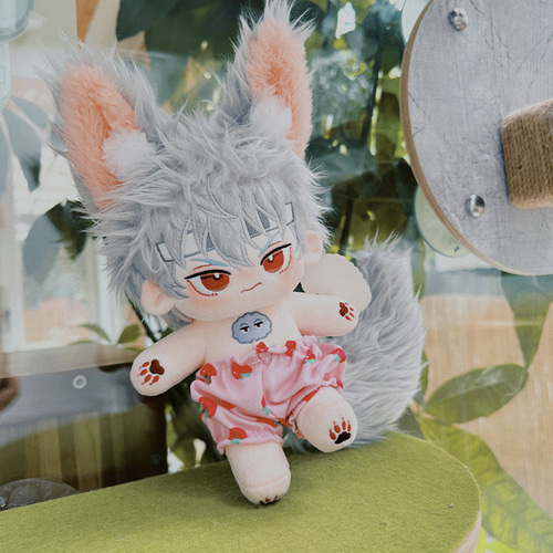 20cmぬいぐるみ ぬいちゃん 狼少年 耳つき 銀時 着せ替え人形