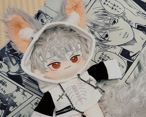 20cm ぬいぐるみ　時空の絵旅人　ヨウケン　本体+尻尾+耳 着せ替え 激カワ 激カワ ぬいぐるみ　時空の絵旅人　ヨウケン　本体+尻尾+耳 20cm 着せ替え