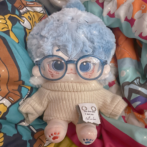 自作ぬいぐるみ・サメの男の子 サメのの20cmぬいぐるみ / 手作りのぬいぐるみ/ 換装可能/ ぬいぐるみ