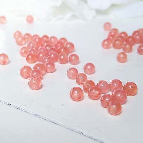 4mm 1個 最高級品質 インカローズ（ロードクロサイト） 天然石