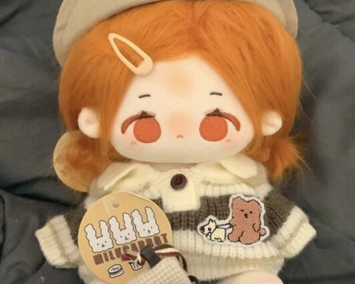 ぬいぐるみ・マスコット 約20cm オレンジ髪 e98bbe687d0ee9b182b071a194faf4