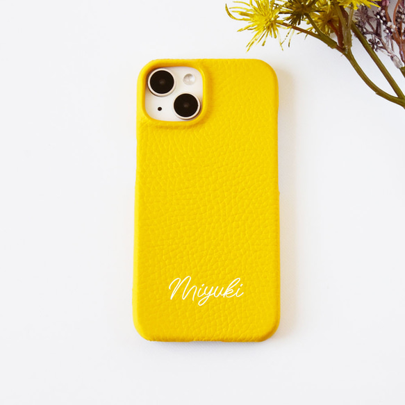 ねこぱんち⭐︎】SAINT LAURENT イエローレザー ケース