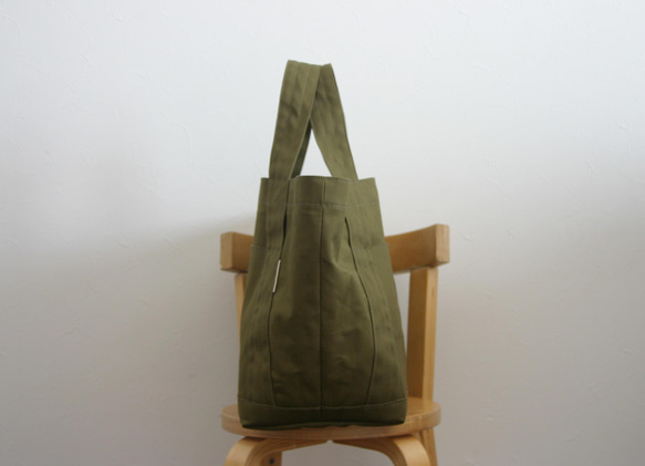 帆布　いつものトート　(color : khaki) 4枚目の画像