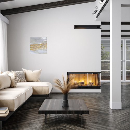 オーダーアート>The Hill/抽象画 (S4)/北欧/アート/モダン/ホワイト/白