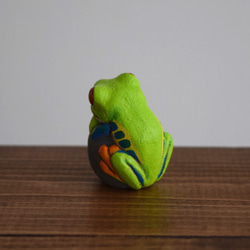 【訂做】石頭上的紅眼樹蛙 第7張的照片