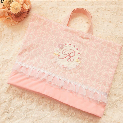 ハンドメイド 入園入学オーダー レッスンバック 女の子 手提げ