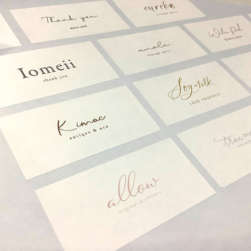 お手持ちのロゴをそのままツヤあり丸型シールに★ショップシール／サンキューシール ロゴを、そのままシールに】ツヤあり丸型ショップシール