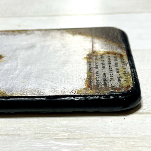 サビ塗装強化アルミプレートハンドメイドスマホケース スマホケース