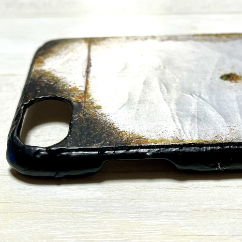 サビ塗装強化アルミプレートハンドメイドスマホケース スマホケース