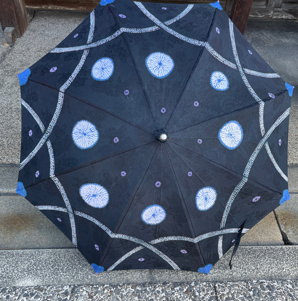 有松絞り日傘  〜水鞠〜 4枚目の画像
