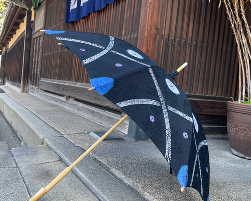 日傘【有松絞り】 有松絞り日傘 〜水鞠〜 傘・日傘 絞り染めしぼるん 通販