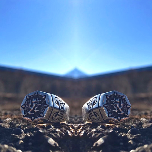 トーテムシリーズ】ウルフ メンズ シルバー925スターリングシルバー