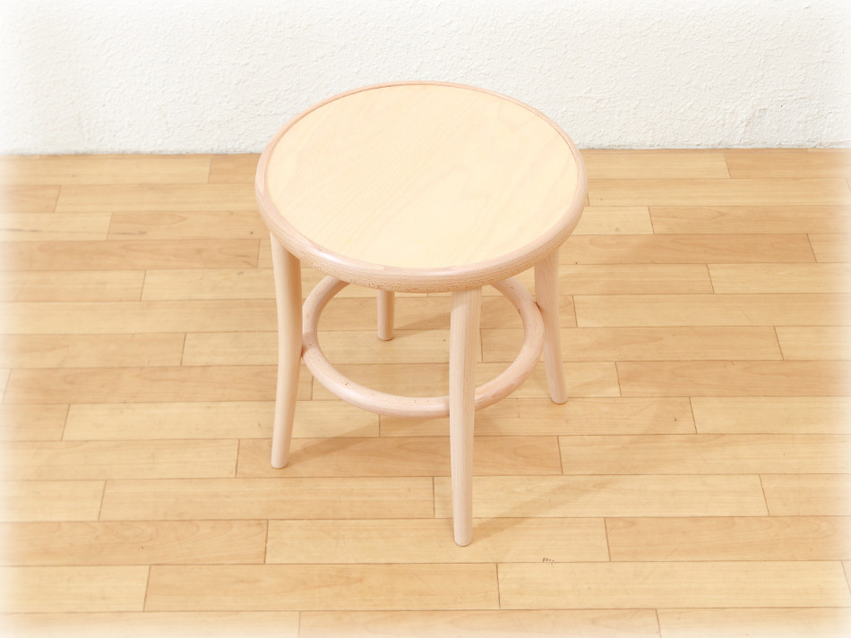 トンTON ベントウッドスツール No60 リングレッグRing leg/ワックス・フィニッシュ 19,800円