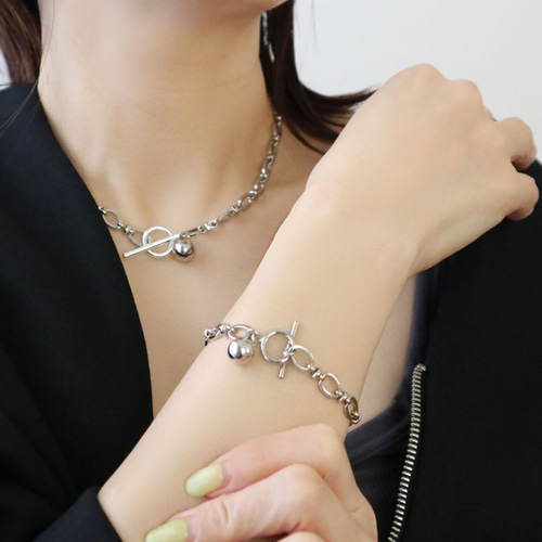 ORA海外輸入SMALL SILVER DIAMONDS＆14K ブレスレット（Japan Style 