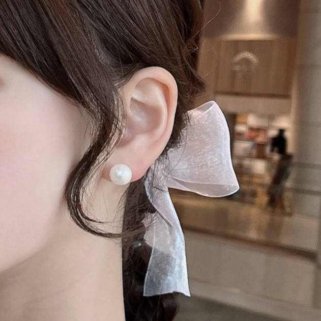 【ピアスのようなイヤリング】痛くない◎淡水パール/アレルギー対応 Pearl earrings
