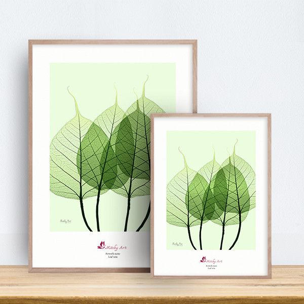 ポスター 葉脈 X-rayアート 神秘的な葉脈の美しさ インテリアポスター