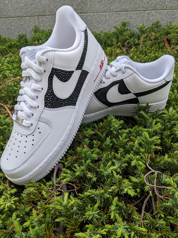 NIKE Airforce1フラッグ風ブラック 3枚目の画像