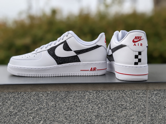 NIKE Airforce1フラッグ風ブラック 1枚目の画像