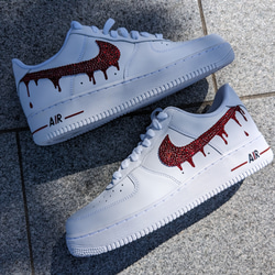 現在オーダー3ヶ月待ち！お早めのご注文を…✩ 大人気 NIKE Air force1ドロップカスタム 3枚目の画像