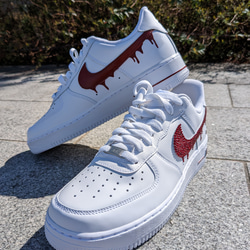 現在オーダー3ヶ月待ち！お早めのご注文を…✩ 大人気 NIKE Air force1ドロップカスタム 2枚目の画像