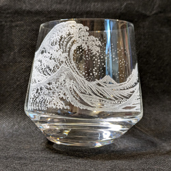 ♢限定割引‼️北斎「神奈川沖浪裏」オンリーワングラス グラス はっち