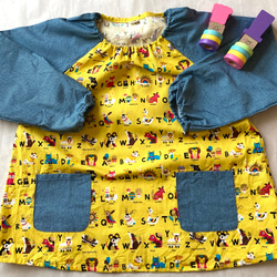 オーダースモック 無地のページ 黄緑、紫系、その他 子供服