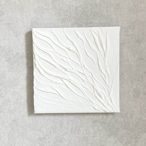 pale echo 淡色テクスチャーアート 原画 韓国インテリア 15×15cm 送料無料】ミニアートプレゼント付き！ テクスチャーアート シンプル