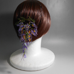 藤の花（藤）簪　髪飾り　 8枚目の画像