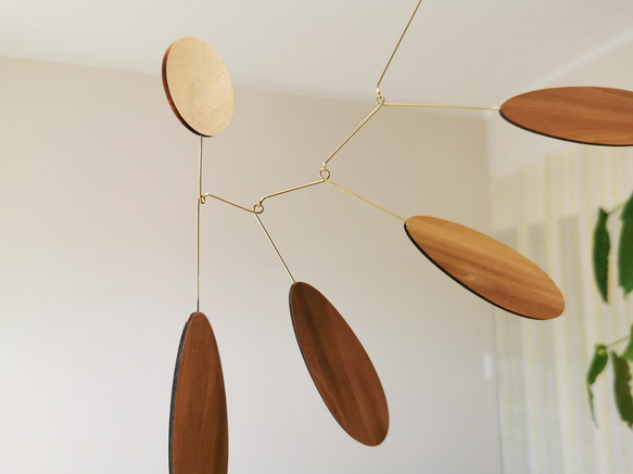 ★人気★　美しいフォルム　モビール「olive」 6枚目の画像