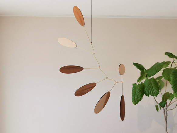 ★人気★　美しいフォルム　モビール「olive」 7枚目の画像