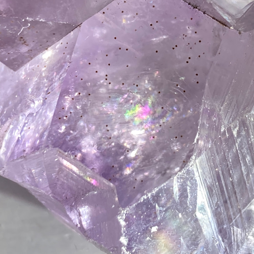 カコクセナイト内包✨　レインボー　ラベンダー　アメジスト　結晶　原石 カコクセナイト内包✨ レインボー ラベンダー アメジスト 結晶