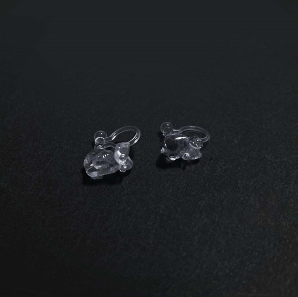 glass earring▷Melted ice　No.5 3枚目の画像